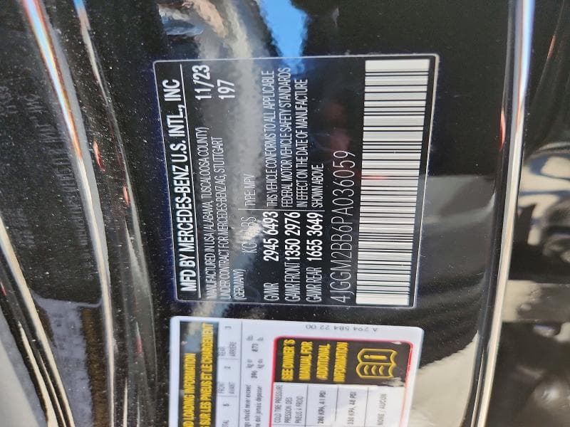 2023 MERCEDES-BENZ EQE SUV 350+ 12