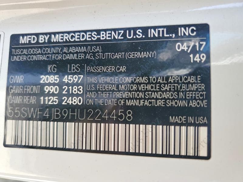 2017 MERCEDES-BENZ C 300 12