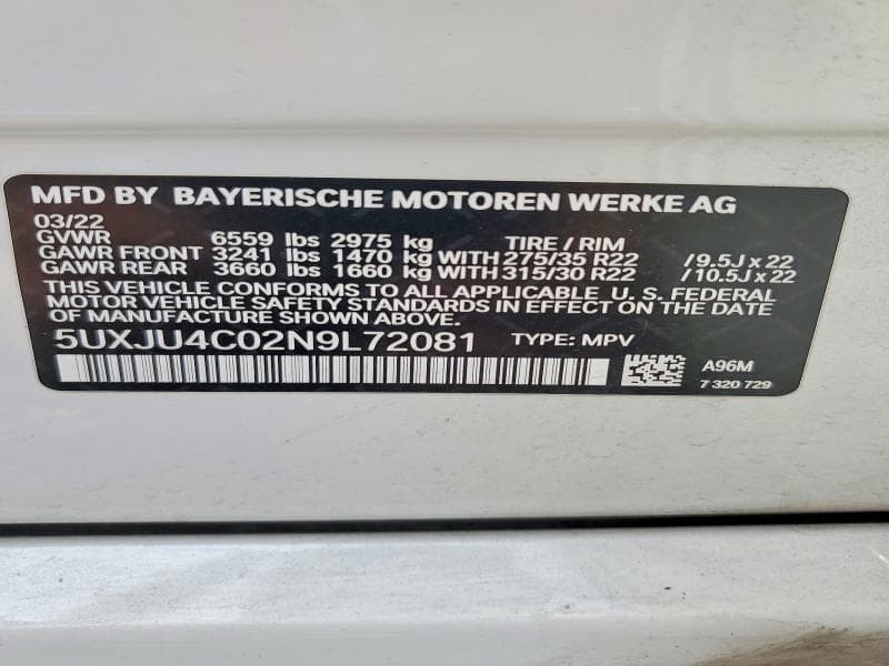 2022 BMW X5 M50I M50I 13