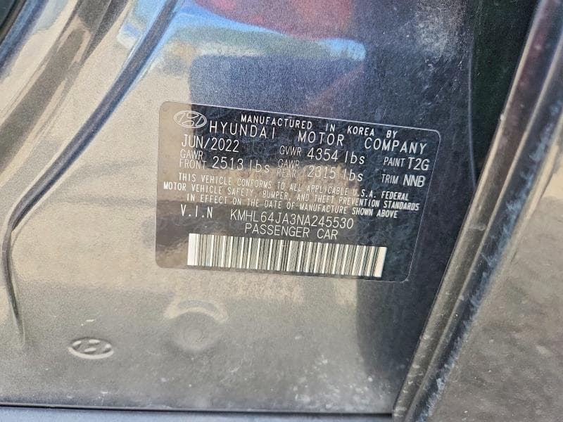 2022 HYUNDAI SONATA SEL 12