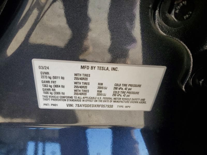 2024 TESLA MODEL Y 12