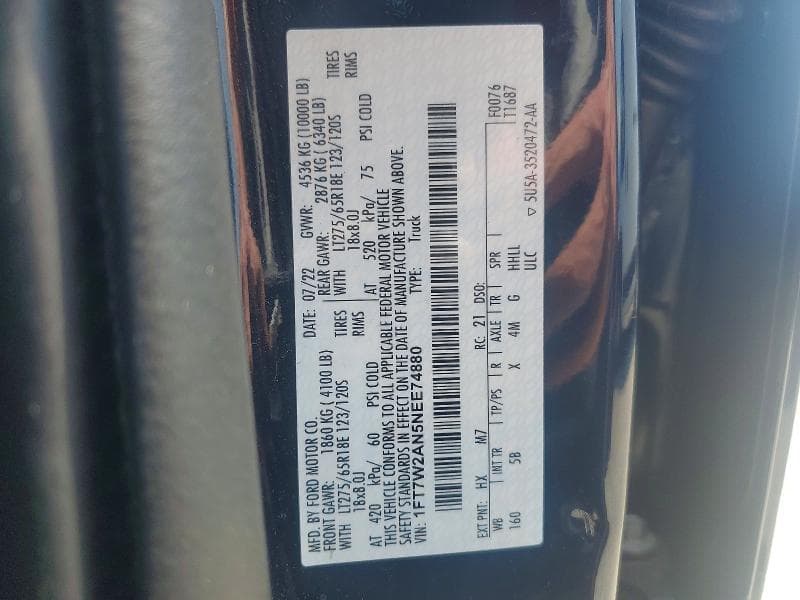2022 FORD F250 SUPER DUTY 12