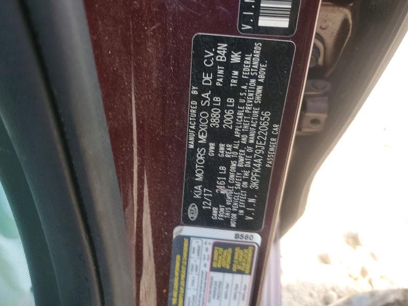 2018 KIA FORTE LX 12