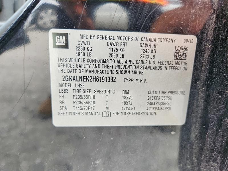 2017 GMC TERRAIN SLE SLE 12