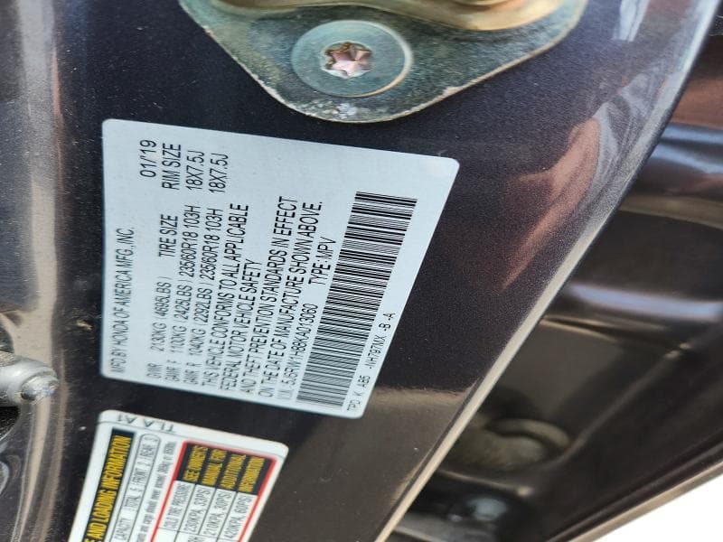 2019 HONDA CR-V EXL 13