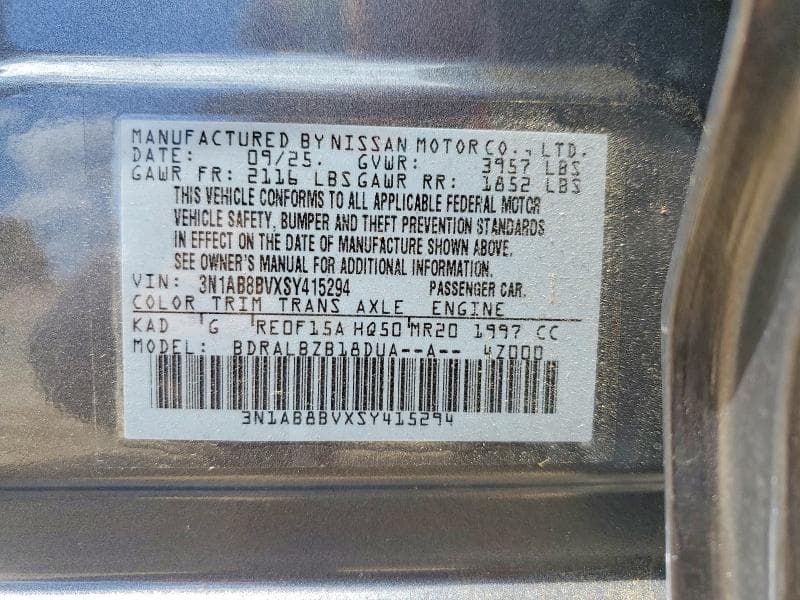 2025 NISSAN SENTRA S 12