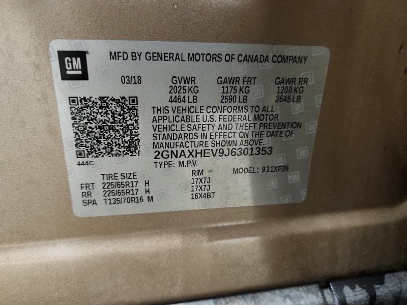 2018 CHEVROLET EQUINOX LS 13