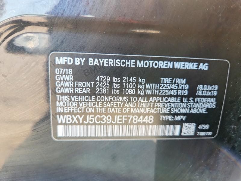 2018 BMW X2 XDRIVE28I XDRIVE28I 14