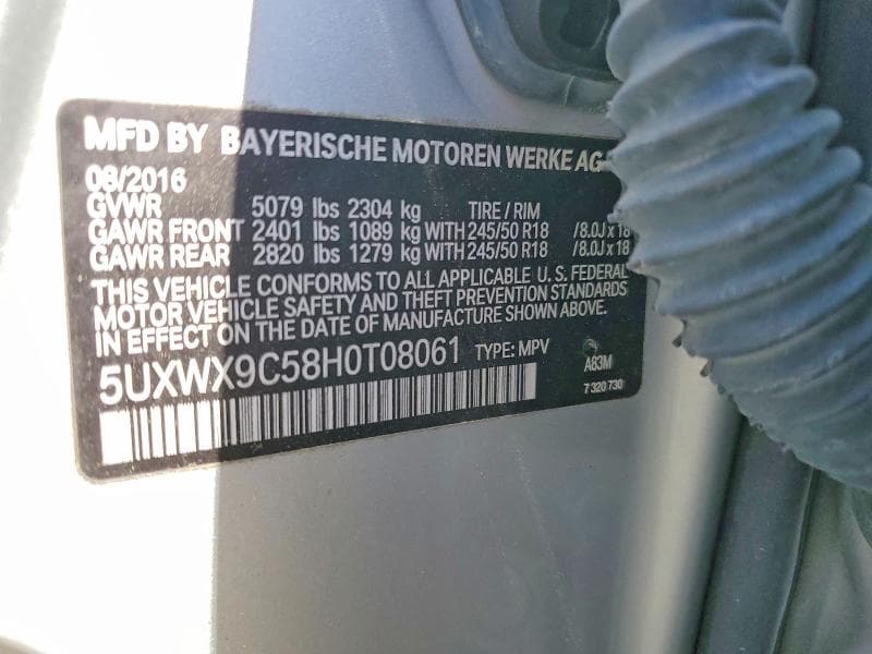 2017 BMW X3 XDRIVE28I 13