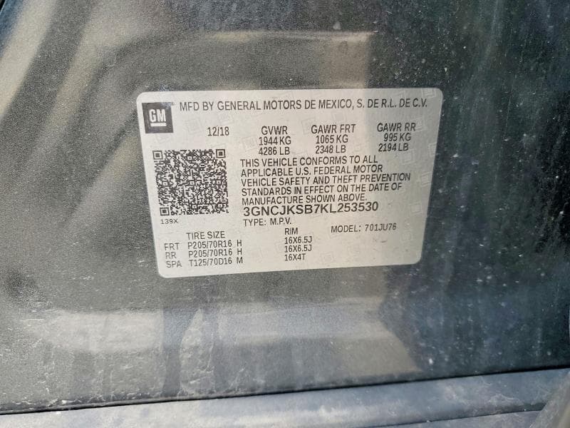 2019 CHEVROLET TRAX LS 12