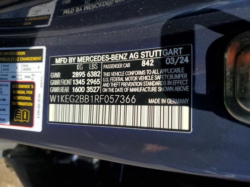 2024 MERCEDES-BENZ EQE SEDAN 350+ 12