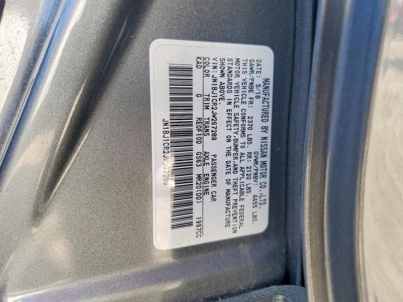 2018 NISSAN ROGUE SPORT S 13