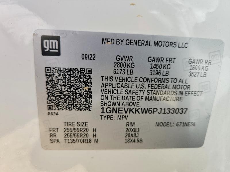 2023 CHEVROLET TRAVERSE PREMIER 13