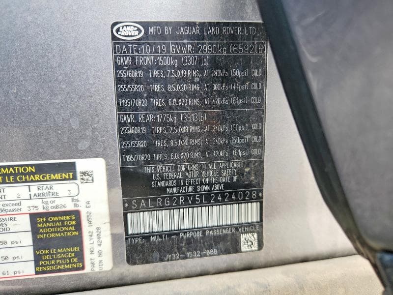 2020 LAND ROVER DISCOVERY SE 14