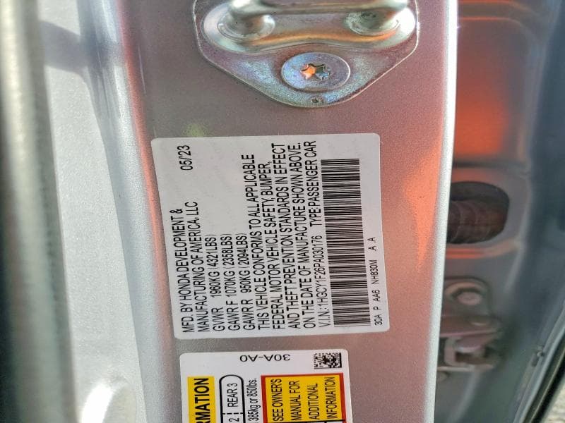 2023 HONDA ACCORD LX 12