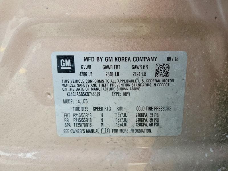 2019 BUICK ENCORE PREFERRED 13