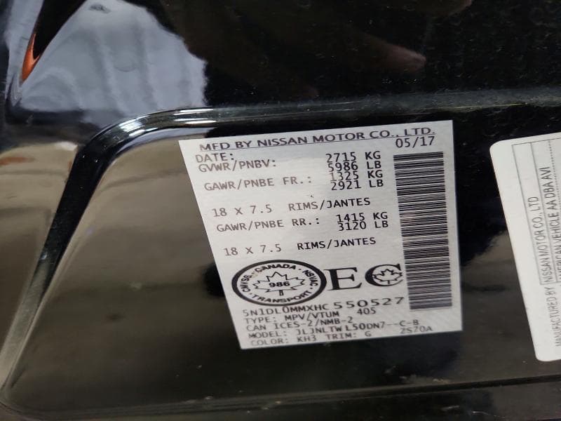 2017 INFINITI QX60 BASE BASE 13