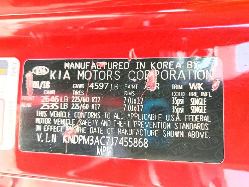 2018 KIA SPORTAGE LX 13