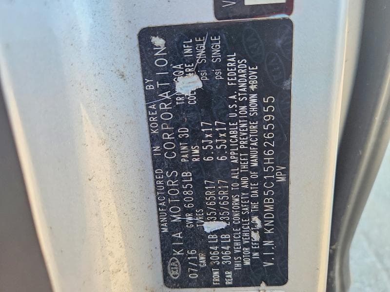 2017 KIA SEDONA LX LX 13