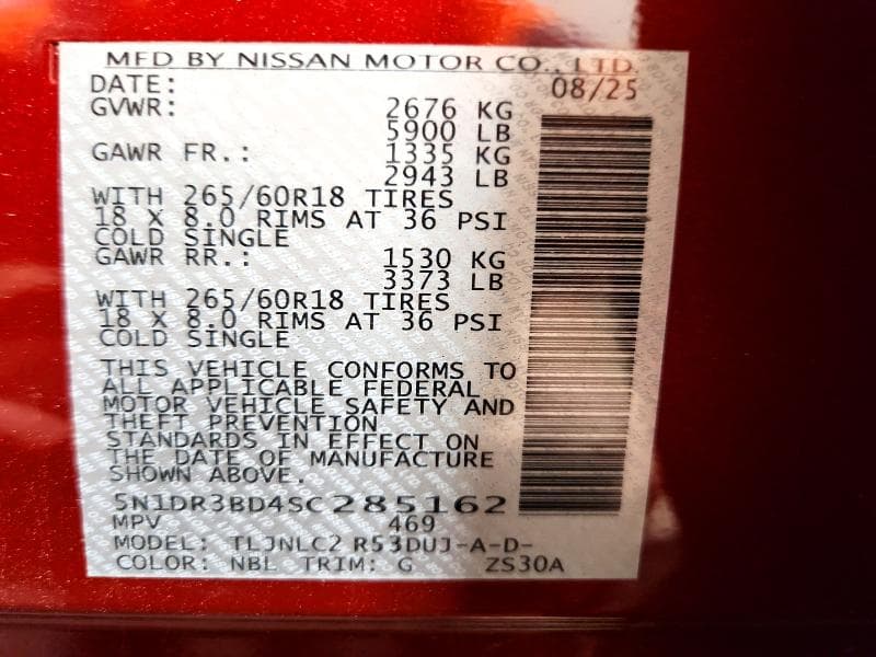 2025 NISSAN PATHFINDER ROCK CREEK 14