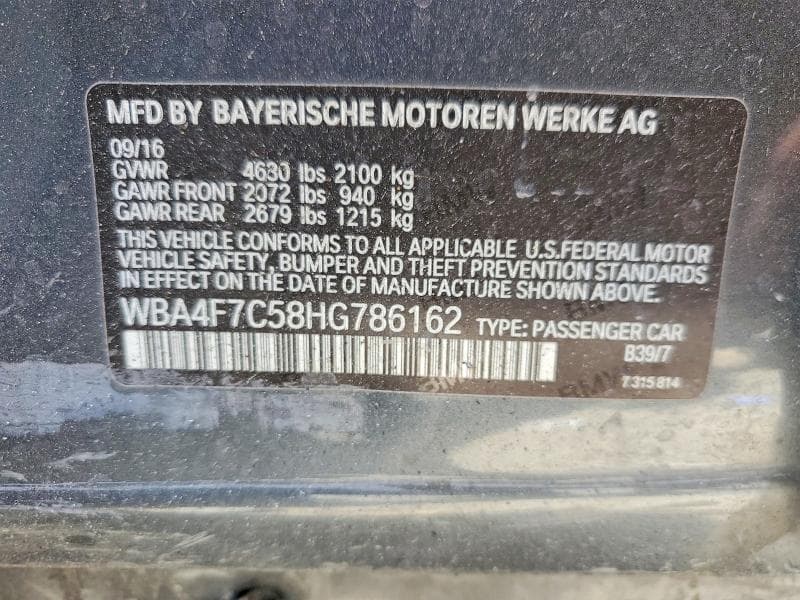 2017 BMW 430I GRAN COUPE 12