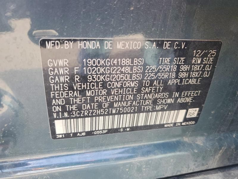 2026 HONDA HR-V SPORT 13