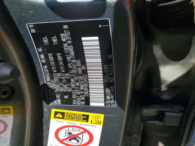 2019 TOYOTA HIGHLANDER XLE XLE 12