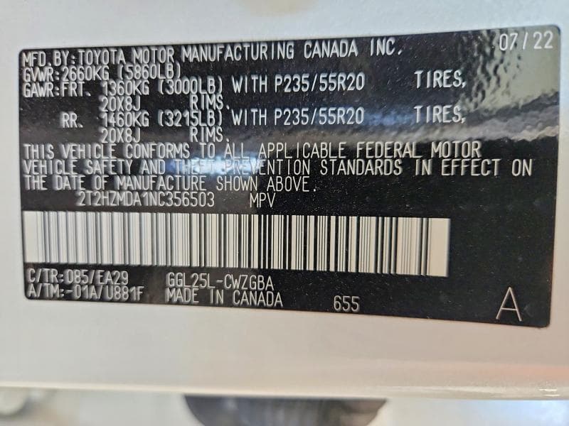 2022 LEXUS RX 350 350 13