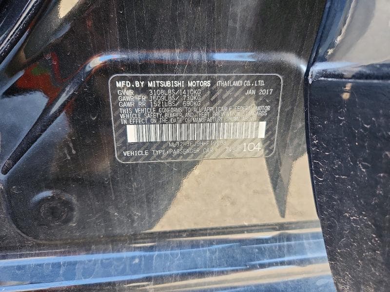 2017 MITSUBISHI MIRAGE G4 ES 12