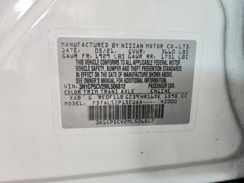 2021 NISSAN KICKS SV 14