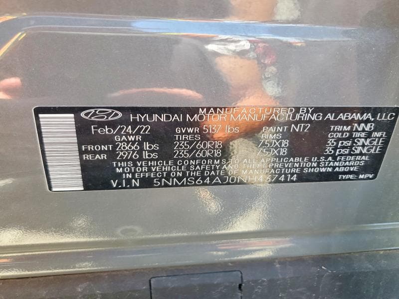 2022 HYUNDAI SANTA FE XRT 12