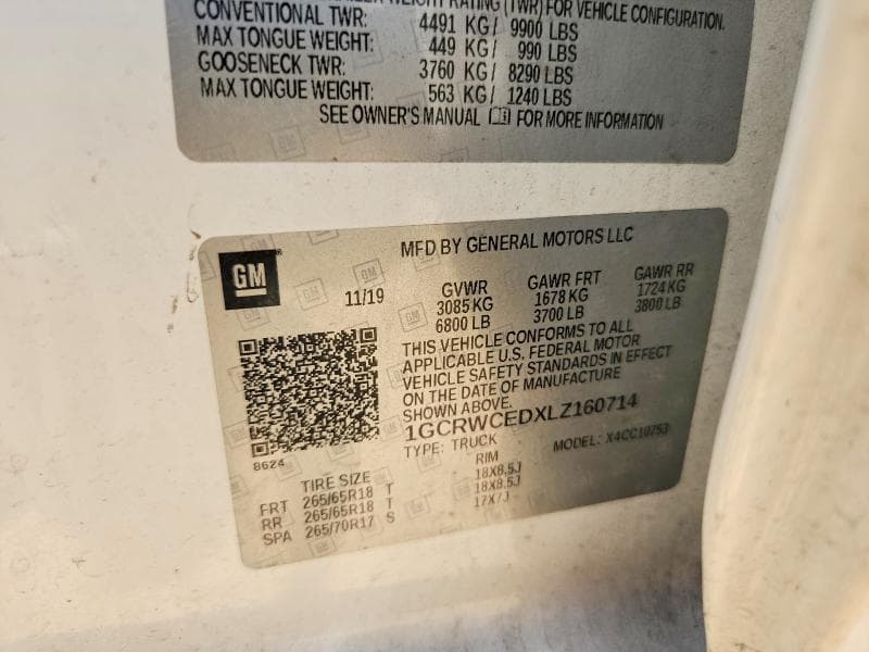 2020 CHEVROLET SILVERADO C1500 LT 12