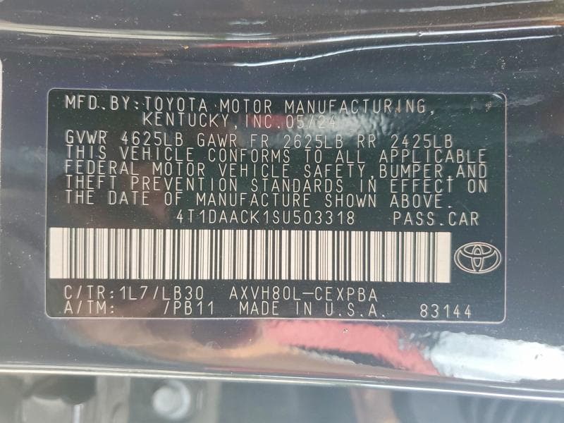 2025 TOYOTA CAMRY XSE XSE 12