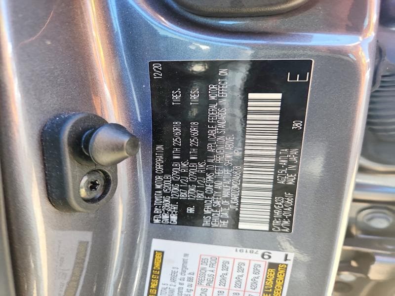 2021 LEXUS NX 300 BASE 12