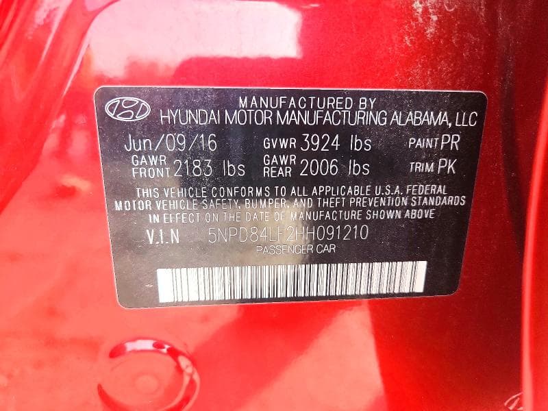 2017 HYUNDAI ELANTRA SE SE 12