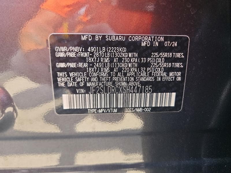 2025 SUBARU FORESTER LIMITED 13