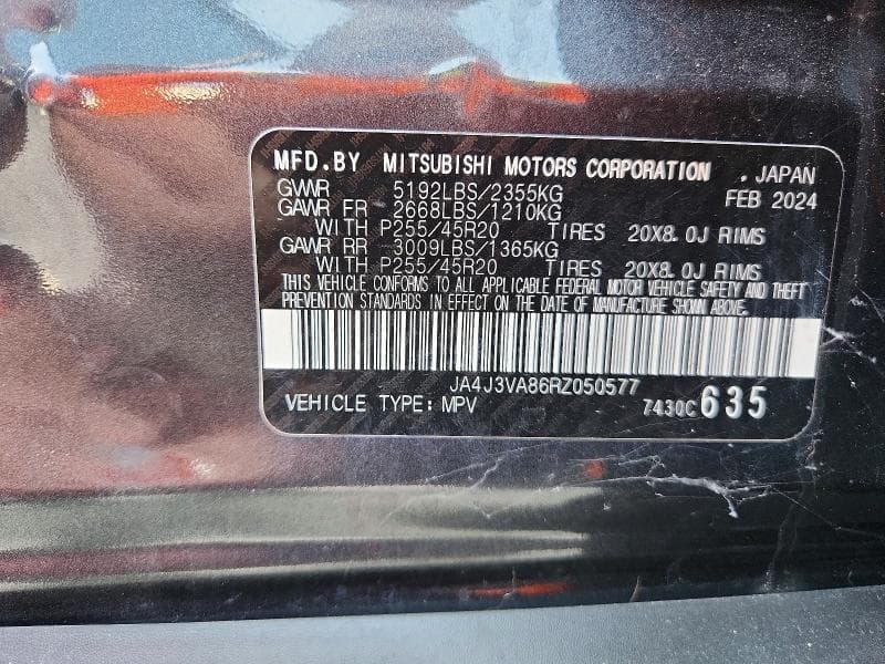 2024 MITSUBISHI OUTLANDER SE 12