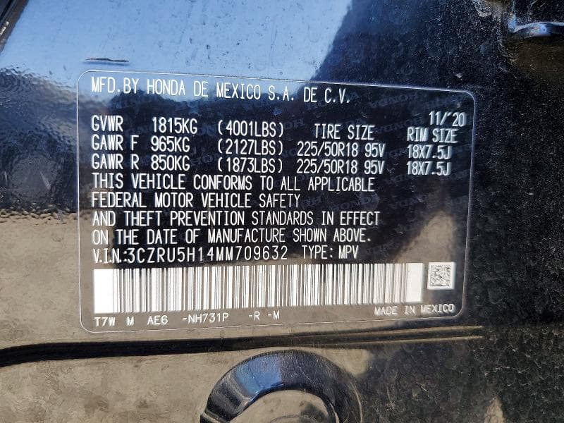 2021 HONDA HR-V SPORT 14