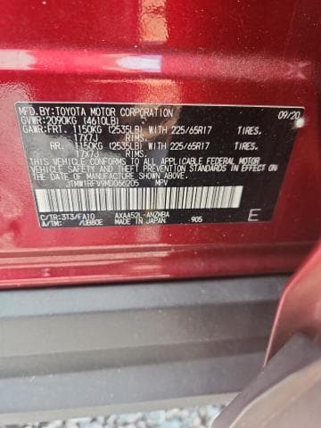 2021 TOYOTA RAV4 XLE 12