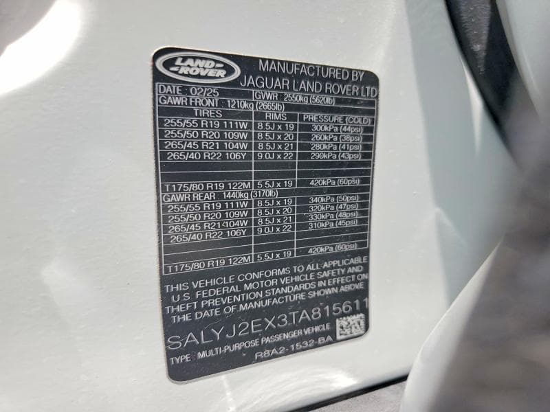 2026 LAND ROVER RANGE ROVER VELAR S 13
