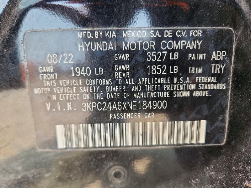 2022 HYUNDAI ACCENT SE 13