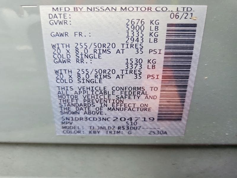 2022 NISSAN PATHFINDER SL 13
