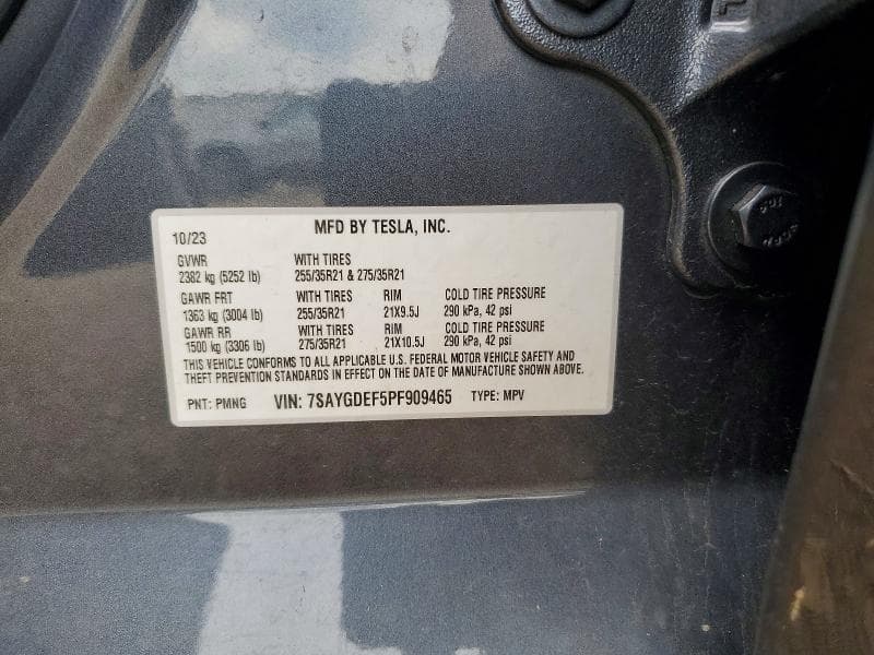 2023 TESLA MODEL Y 12