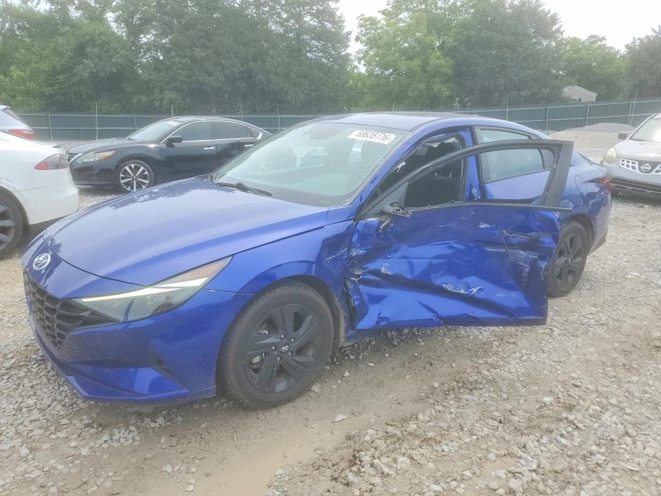 2021 HYUNDAI ELANTRA BLUE BLUE - 1