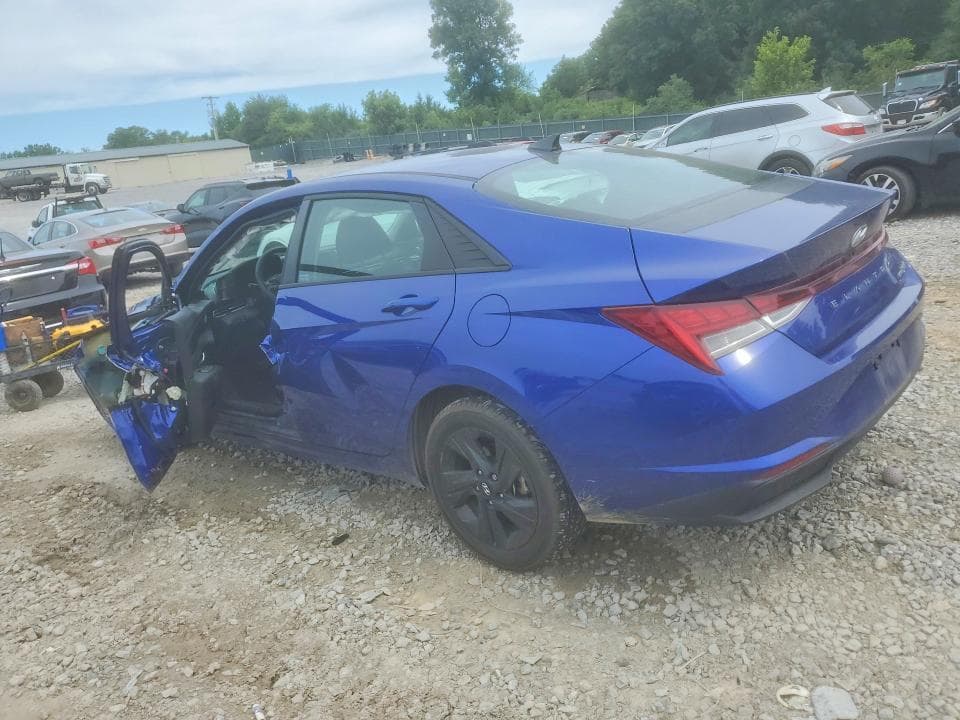 2021 HYUNDAI ELANTRA BLUE BLUE 2