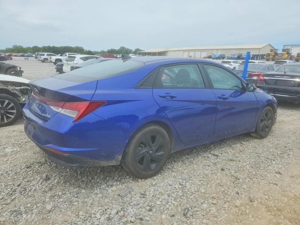 2021 HYUNDAI ELANTRA BLUE BLUE 3