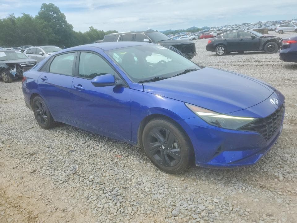 2021 HYUNDAI ELANTRA BLUE BLUE 4