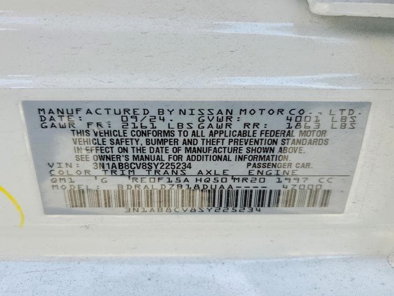 2025 NISSAN SENTRA SV 12