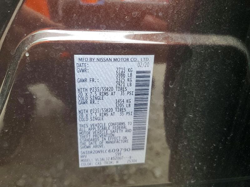2020 NISSAN PATHFINDER PLATINUM PLATINUM 13