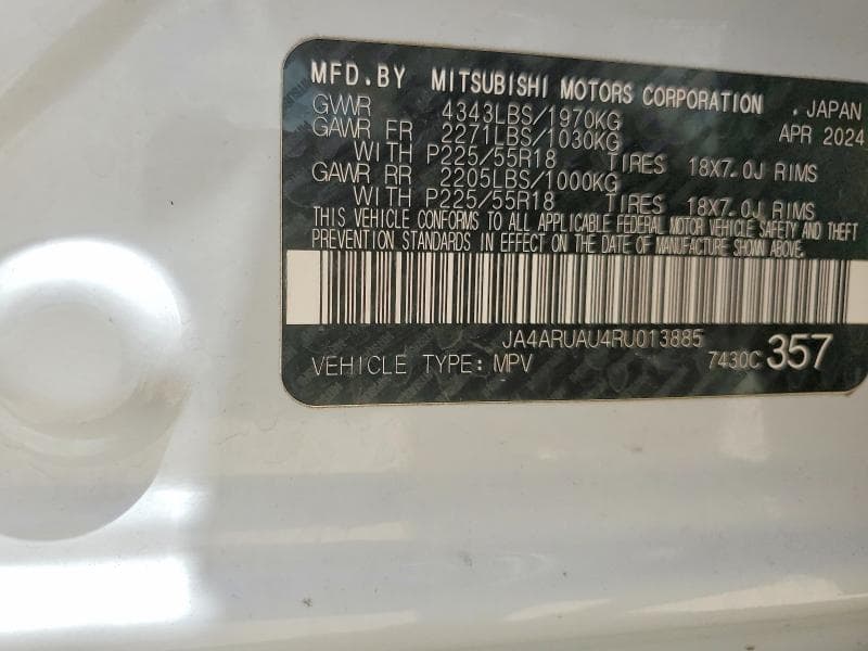 2024 MITSUBISHI OUTLANDER SPORT S/SE 13